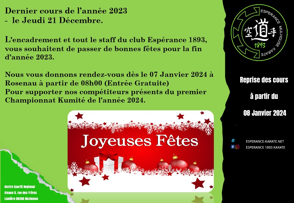 Dernier cours de l'année 2023